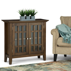 Bedford - Low Storage Media Cabinet - Rustic Natural Aged Brown