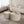 Beige Nesting Coffee Table Set of 2 Modern Drum Side Tables