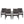 Outdoor PE Rattan Stacking Chair with Iron Frame and Cushions (Set of 4)