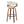 Vintage Mod - Mid Century Modern Fixed Height Barstool With Swivel & Round Footrest (Set of 2)