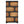 4 Tier S-Shaped Freestanding Storage Shelf For Living Room - Black / Brown