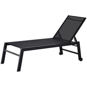 Comfortable Pool Chair: Outdoor Chaise Lounge with Wheels
