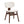 Modern Boucle Fabric Upholstered Side Chair, Bentwood Frame - White / Walnut