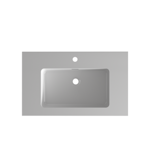 Glossy White Integrated Solid Surface Basin