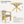 5-Piece Outdoor Acacia Wood Round Dining Set