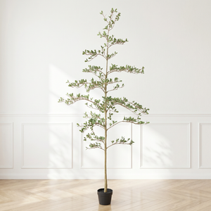 6ft Artificial Olive Tree, Realistic Faux Potted Plant