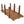 5 Ft Wooden Garden Bridge, Stained Wood Arc Footbridge