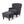 Enchante Living Room Set With Tufted Back Club Chair And Ottoman