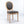 French Style Solid Wood Frame Antique Painting Fabric Back Dining Chair (Set of 2)