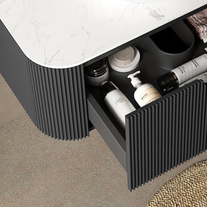DINA 24'' Wall Mounted Plywood Cabinet with Carrara