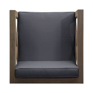 Brava Mid-Century Modern Club Chair with Water Resistant Cushions