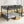 Queen Over Queen Bunk Bed With Ladder And Storage Shelf - Black