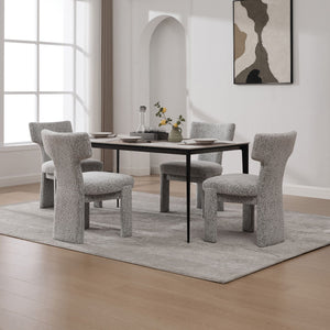 Armless Curved Back Accent Chairs