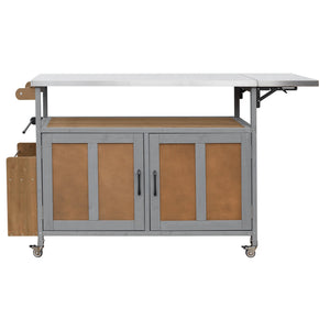 Foldable Outdoor Kitchen Island Patio Mobile Kitchen Cart