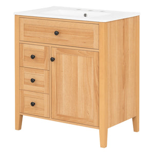 Bathroom Vanity With Sink, Soft Closing Cabinet