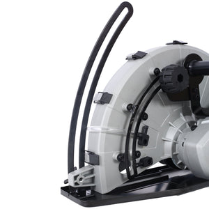 Portable Electric Corded Circular Concrete Saw 14" Wet / Dry Cutter 2600W Green Steel With Water Line & Guide Roller - Green