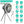 Camping Fan with Lantern 10000mAh Rechargeable Battery Powered Portable Tripod Fan for Tent with Hanging Hook Carabiner Emergency Power Bank Desk Fan