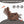 Brown Heat Massage Manual Recliner Chair