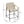 Mid Century Modern Counter Stool Set With Iron Frame