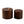 Nesting Coffee Table Set of 2 Round Wooden Tables