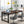 Large Computer Desk With Steel Frame for Home Office Workstation
