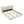 Beige Chunky Headboard Bed Frame with Solid Rubberwood Legs, Cal-King