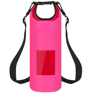 Floating Waterproof Dry Bag Floating Dry Sacks with Observable Window 10L Roll Top Lightweight Dry Storage Bag for Kayaking Rafting Boating Swimming C
