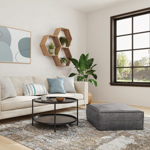 Brody - Large Square, Coffee Table Pouf