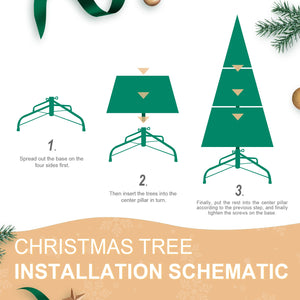 7FT Christmas Tree with 1375 Tips and 400 Warm Lights