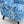 Upholstered Accent Chair with Blue and White Porcelain Print Linen Fabric