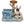 French Bulldog Family Planter Statue