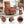 Orange Heat Massage Manual Recliner Chair with Rocker and Swivel