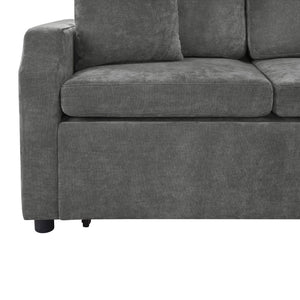 Modern L Shaped Sectional Sofa Bed With Hidden Storage Upholstery
