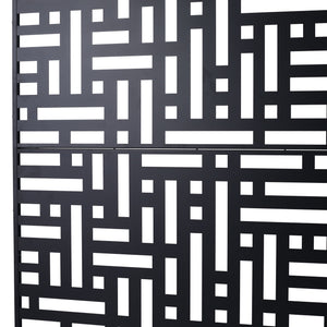 Decorative Freestanding Metal Privacy Screen For Indoor & Outdoor Use