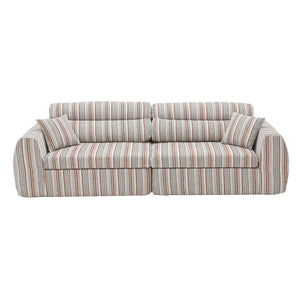 3 Seater, Couch With Throw Pillows For Living Room