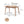 Round Corner Diagonal Leg Telescopic Table For 6 - 8 People To Meet Dining Table