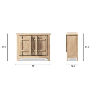 Rowan - 2 Door Accent Cabinet - Natural