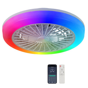 18 Inch Ceiling Fan with RGB Light and Remote Control
