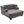 Oversized Chaise Lounge Sofa Bed with Deep Seat and Layered Armrests
