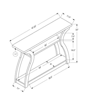 Accent Console Table For Entryway, Unique Curved Design