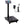 Digital Weight Computing Floor Platform Scale With Price Calculator - Black
