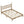 Queen Size Wood Platform Bed with Gourd Shaped Headboard