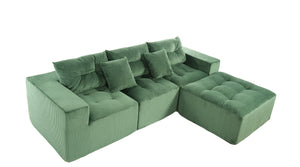 101" L-Shaped Modular Compression Sofa