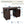 Techni Mobili Complete Workstation Computer Desk with Storage, Chocolate