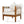 Acacia Wood Outdoor Club Chair with Handwoven Rope Accents & Curved Backrest