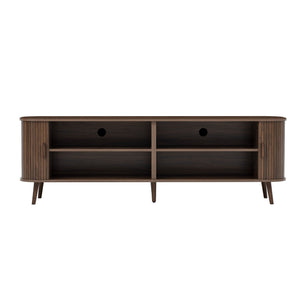 70" TV Stand, Media Center With Ample Storage - Dark Brown