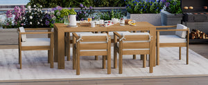 TREXM 7-Piece Patio Dining Table Set for 6
