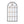 34x65.5' Arched Full-Length Mirror with Black and Gold Windowpane Design