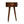 Solid Wood Chestnut Semi Circle Nightstand, 1-Drawer, Nordic Legs