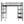 Loft Metal Bed With 3 Layers Of Shelves And Desk, Stylish Metal Frame Bed With board